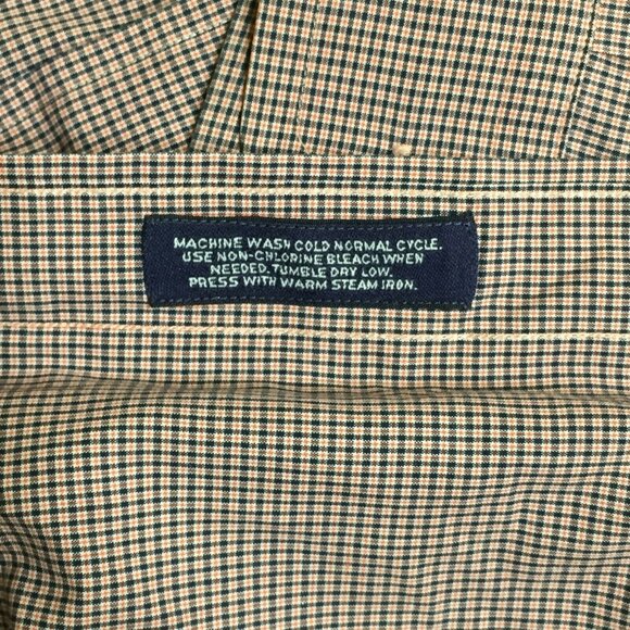 Daniel Cremieux Mens Button Up Long Sleeved Striped Shirt Orange Blue Size XL - Picture 4 of 13